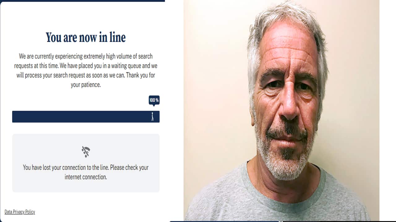 DOJ website buckles under traffic surge after release of Jeffrey Epstein files