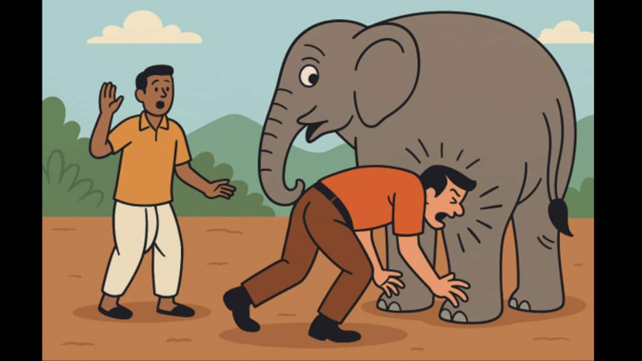 ‘Head got stuck in elephant’s butt’: Australian man's experience in India leaves netizens in splits