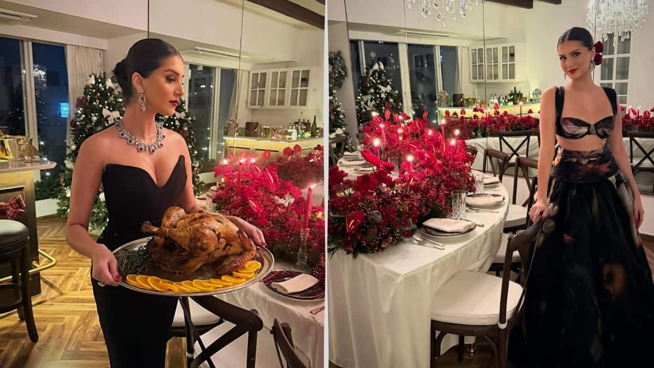 Tara Sutaria hosts perfect Christmas dinner for friends, her table décor steals the spotlight