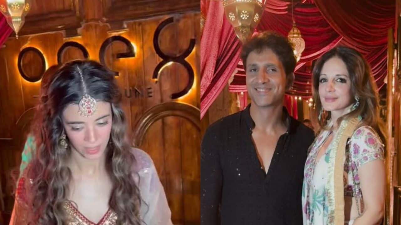 Hrithik Roshan, Saba Azad, Sussanne Khan and her beau Arslan enjoy family time at Rajesh Roshan’s son’s engagement ceremony: See pics