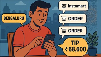 Bengaluru Instamart user tipped Rs 68,600 to delivery executives: 'Highest in the country'