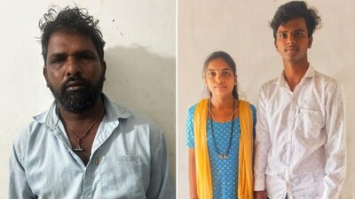 Manya was beaten to death by her father (L) and close relatives on Sunday evening.
