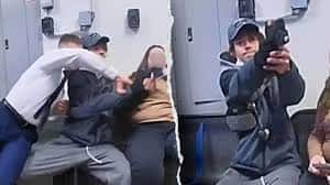 Gun jams at point-blank range as shoplifting suspect tries to shoot US police officer
