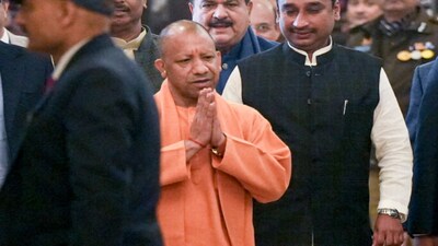 Uttar Pradesh Chief Minister Yogi Adityanath during the Winter session of state Assembly in Lucknow. (PTI Photo)