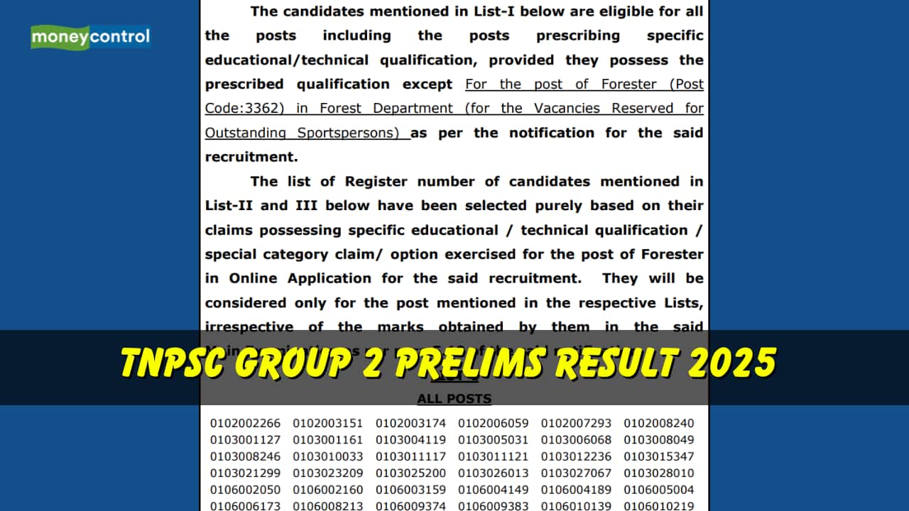 TNPSC Group 2 Prelims Result 2025 (OUT): Direct links, Mains dates announced