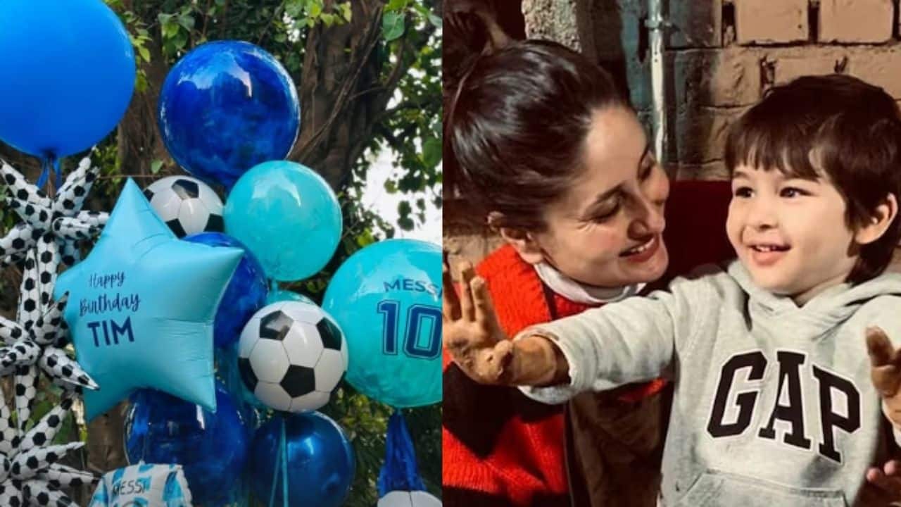 Kareena Kapoor shares a football themed glimpse of Taimur Ali Khan’s birthday celebrations
