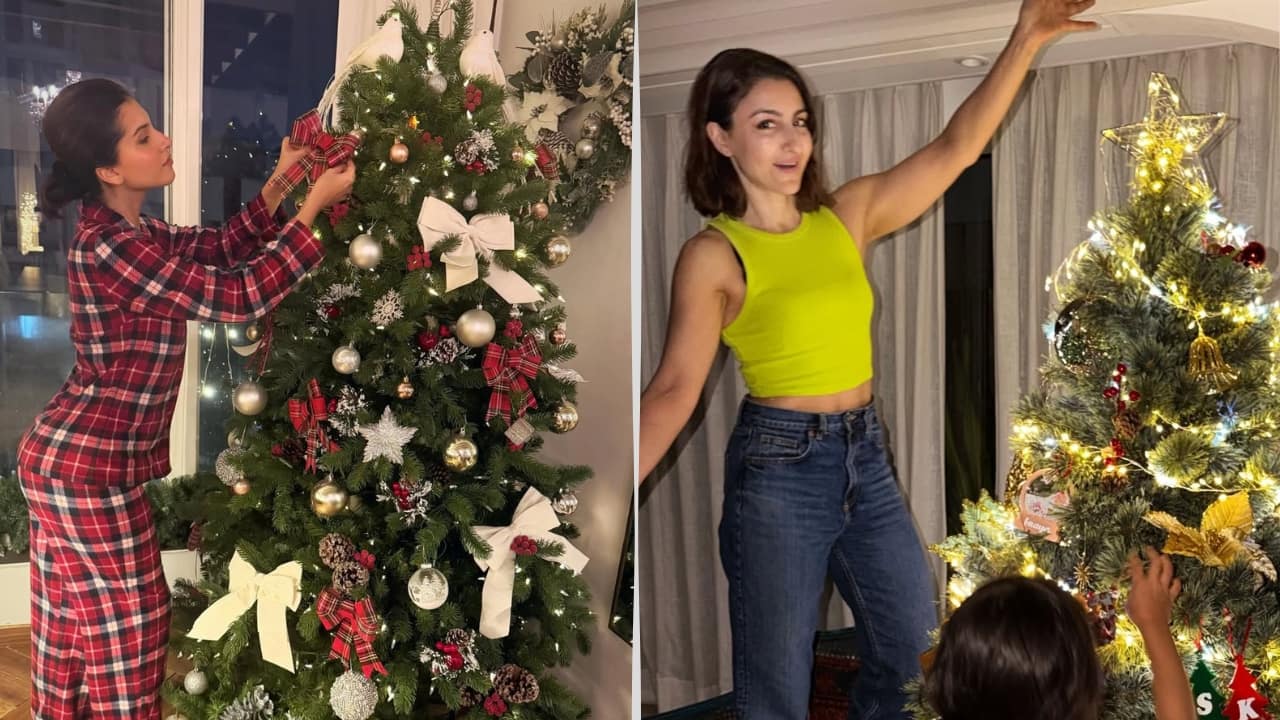 Tara Sutaria, Soha Ali Khan and other celebs deck their Christmas tree and we absolutely love it