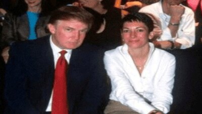 Ghislaine Maxwell and Donald Trump are shown in this image released by the Department of Justice in Washington, D.C., U.S., on December 23, 2025 as part of a new trove of documents from its investigations into the late financier and convicted sex offender Jeffrey Epstein