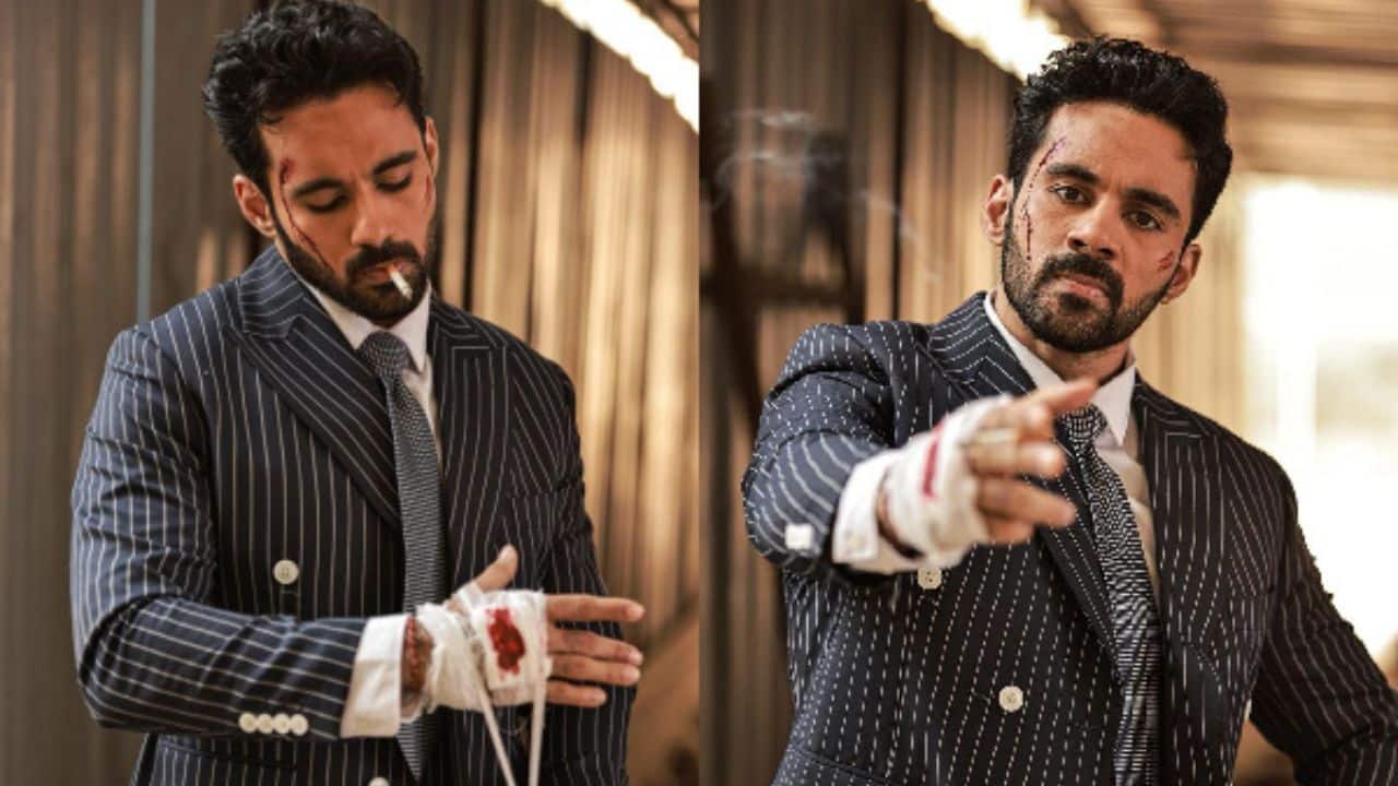 Abhishek Bajaj looks intense and bold in his injured look from his upcoming project