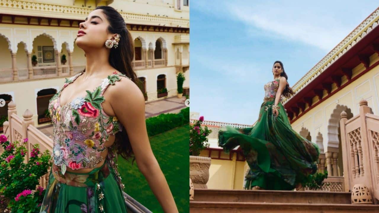 Janhvi Kapoor Channeling her inner Bollywood princess, Janhvi stuns in a rich embroidered ensemble set against a heritage backdrop. The floral detailing, statement earrings, and soft glam make her look perfect for a more traditional, elegant Christmas celebration. Whether you’re attending a heritage brunch, a family lunch or a festive daytime gathering, Janhvi’s embroidered ensemble is the perfect inspiration for you.