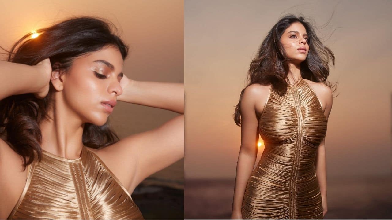Suhana Khan The Princess of Bollywood opts for a sleek gold dress that just captures the magic of this festive season. With soft waves and glowing makeup, her look feels glamorous and ideal for a chic business evening. Whether it be a romantic Christmas date night, or an intimate celebration serves as the perfect inspiration for you.