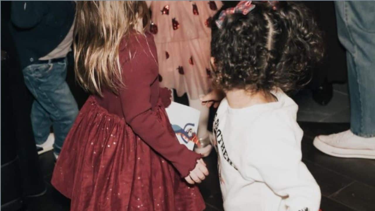 Malti steals hearts in an adorable festive moment Priyanka Chopra’s daughter Malti is seen enjoying a joyful moment during the family celebration, dressed in a charming red skirt and cozy top. The candid photograph captures Malti immersed in play with other children, reflecting the innocence and happiness of a festive gathering. The image highlights twirling dresses, tiny movements, and carefree fun, making it a heartwarming glimpse into Malti’s world. Malti steals hearts in an adorable festive moment Priyanka Chopra’s daughter Malti is seen enjoying a joyful moment during the family celebration, dressed in a charming red skirt and cozy top. The candid photograph captures Malti immersed in play with other children, reflecting the innocence and happiness of a festive gathering. The image highlights twirling dresses, tiny movements, and carefree fun, making it a heartwarming glimpse into Malti’s world.