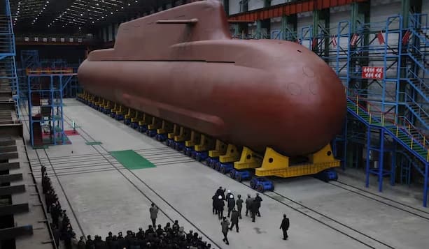 North Korea displays progress of its first ‘nuclear-powered’ submarine