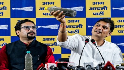 According to the complaint, on December 17 and 18, AAP leaders posted a video on their official social media accounts related to a "political skit performed in public at Delhi's Connaught Place. (Photo: ANI)