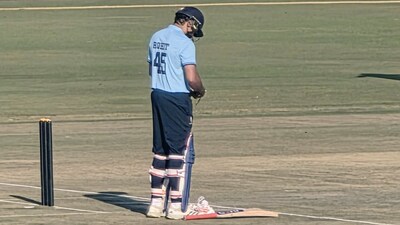 Vijay Hazare Trophy: Rohit Sharma out for golden duck (Source: X)
