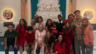 Rupali Ganguly with her family