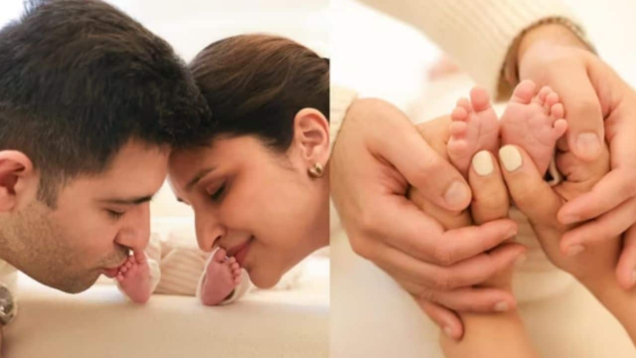 Parineeti Chopra and Raghav Chadha<br />Actress Parineeti Chopra and her husband Raghav Chadha celebrated a new chapter in 2025 by announcing that they’re expecting their first baby. Their social media reveal included a creative photo featuring a cake decorated with “1+1=3” and tiny baby footprints, along with a heartfelt caption about their growing family. They have named their son Neer.