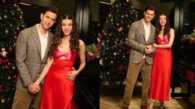 Hrithik and saba christmas