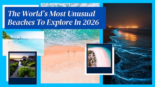 Pink, blue, turquoise, black: The most unusual beaches on Earth you’ve probably never seen