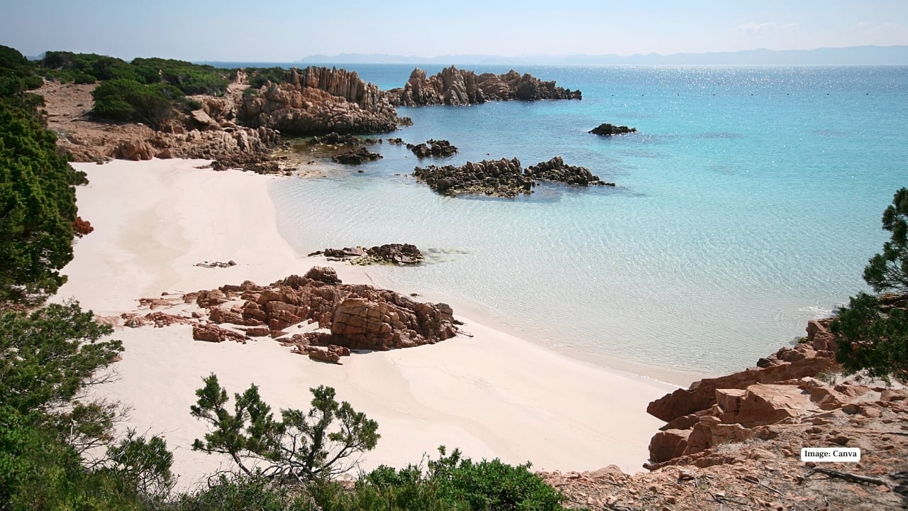 2. Spiaggia Rosa, Budelli Island – Italy This protected beach in Sardinia is so fragile that walking on it is prohibited. Its pale pink sand comes from coral fragments and microorganisms, making it one of Europe’s most delicate and visually striking coastlines.