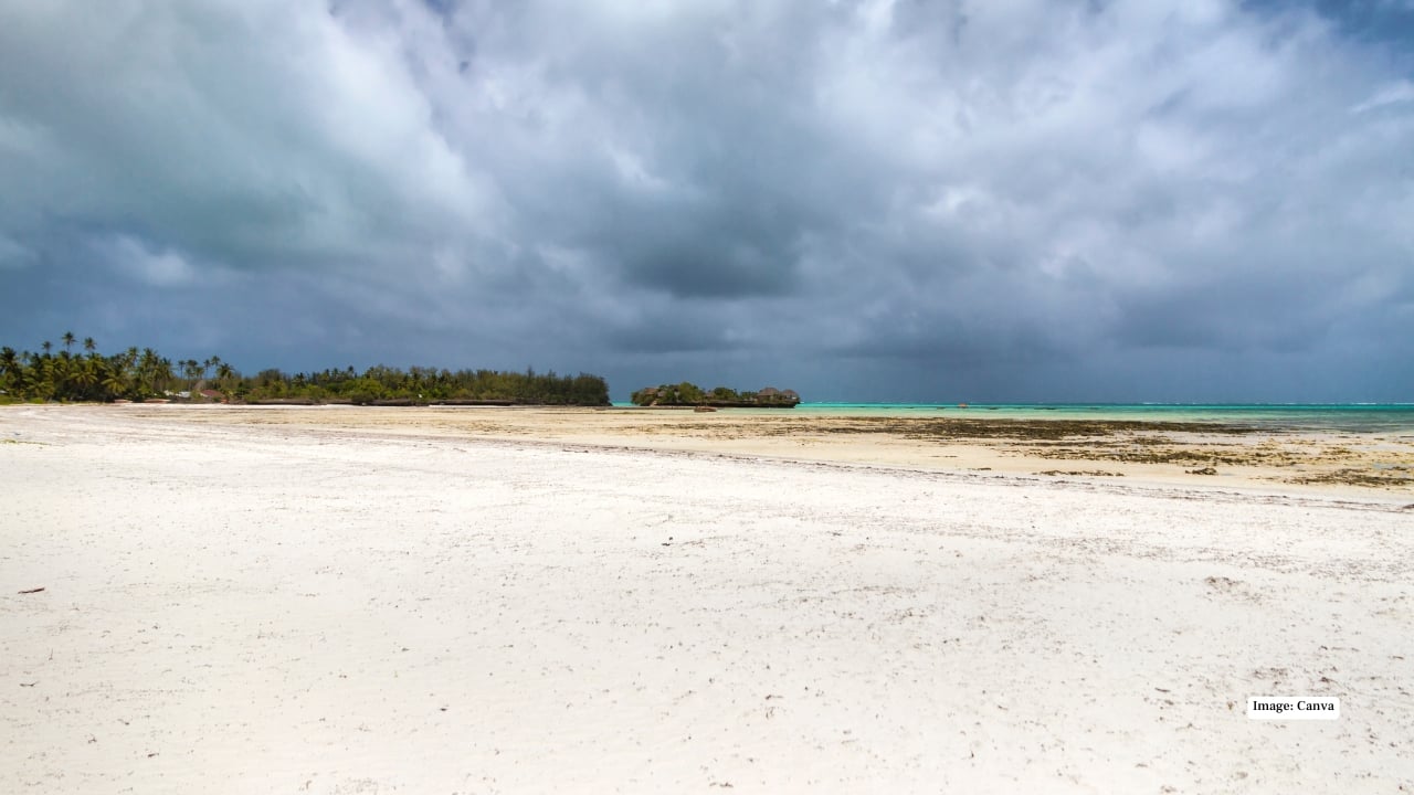 4. Pongwe Beach, Zanzibar, Tanzania While most visitors head north, Pongwe remains a tranquil escape. The lagoon-like waters barely ripple, palm trees frame candle-lit dinners, and time slows dramatically. It’s Zanzibar at its most intimate—ideal for couples, honeymooners and solitude seekers.