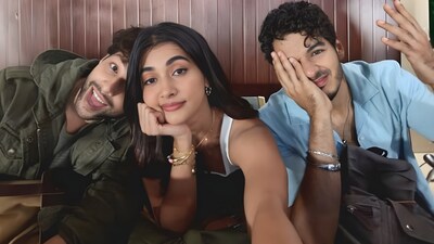 Siddhant Chaturvedi, Pooja Hegde and Ishaan Khatter jet off for New Year vacation