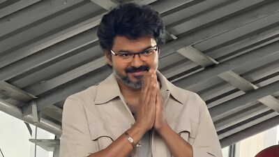 Thalapathy Vijay spotted at airport