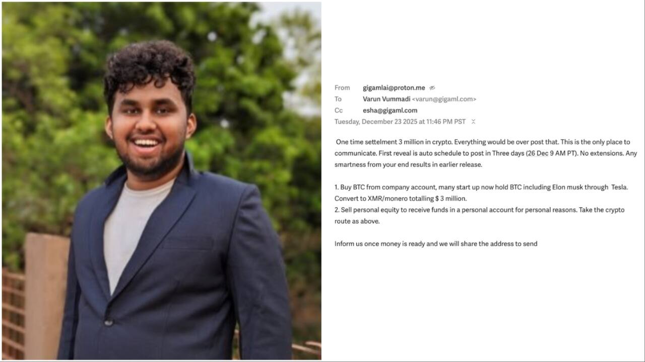 IITian CEO says his AI startup is being extorted for $3 million with leaked data: 'Threatening to...'