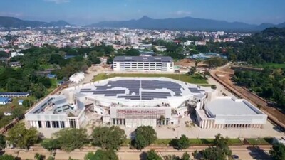 Besides the main auditorium, other facilities in the complex include a convention centre, five VIP suites, multi-level car parking for 450 vehicles, a state-of-the-art audio-visual system and digital infrastructure.