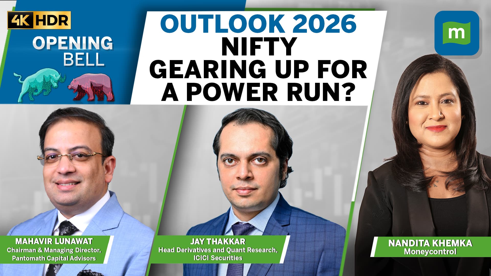 Nifty’s Best Case Target  & Top Stock Bets For 2026| IPO Wave Set To Get Bigger| Opening Bell Live