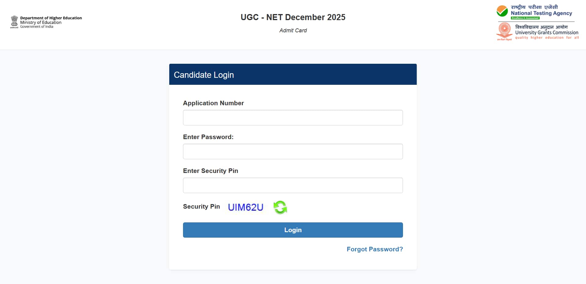 UGC NET Admit Card 2025 OUT for January 2 exam @ ugcnet.nta.nic.in, direct link here
