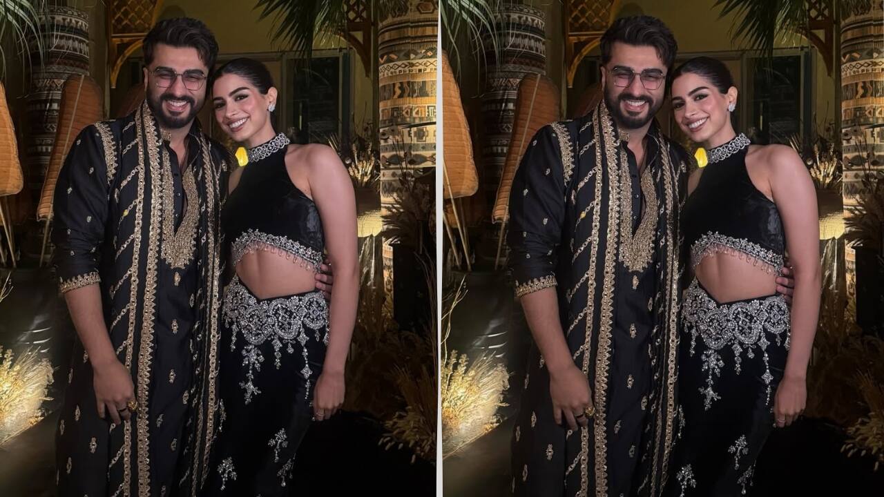 Khushi Kapoor looks all glam in incut top and velvet skirt, see pics