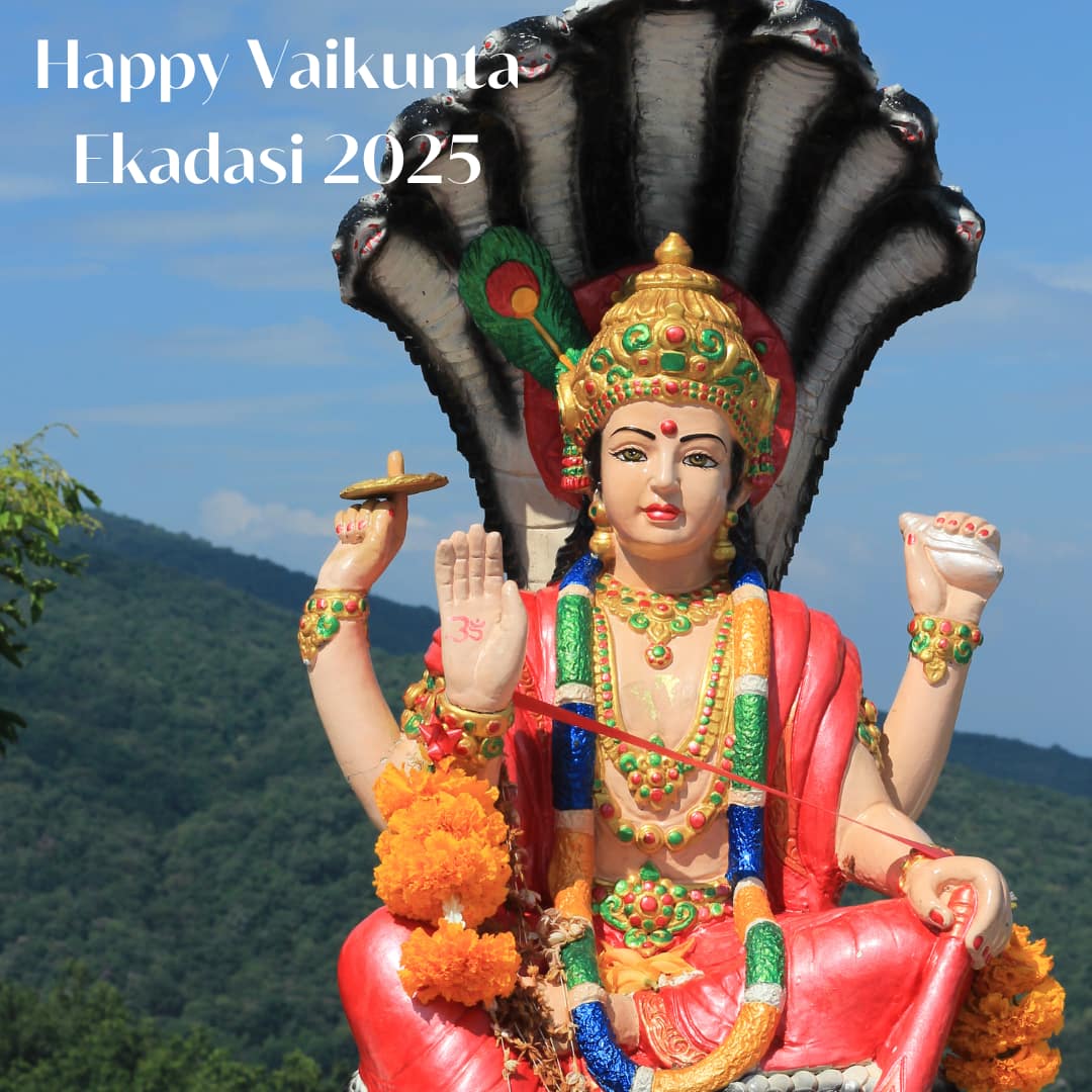 Happy Vaikunta Ekadasi (Ekadashi) 2025 Images / Pictures (canva)