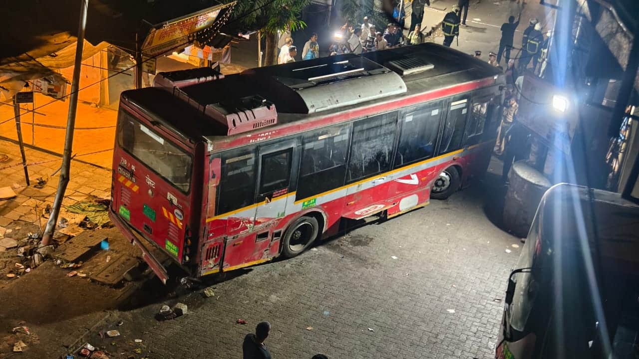 Video: Exact moment when BEST bus crashed into pedestrians while reversing in Mumbai