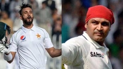 Pakistan Test captain breaks Virender Sehwag’s long-standing record with 177-ball double century