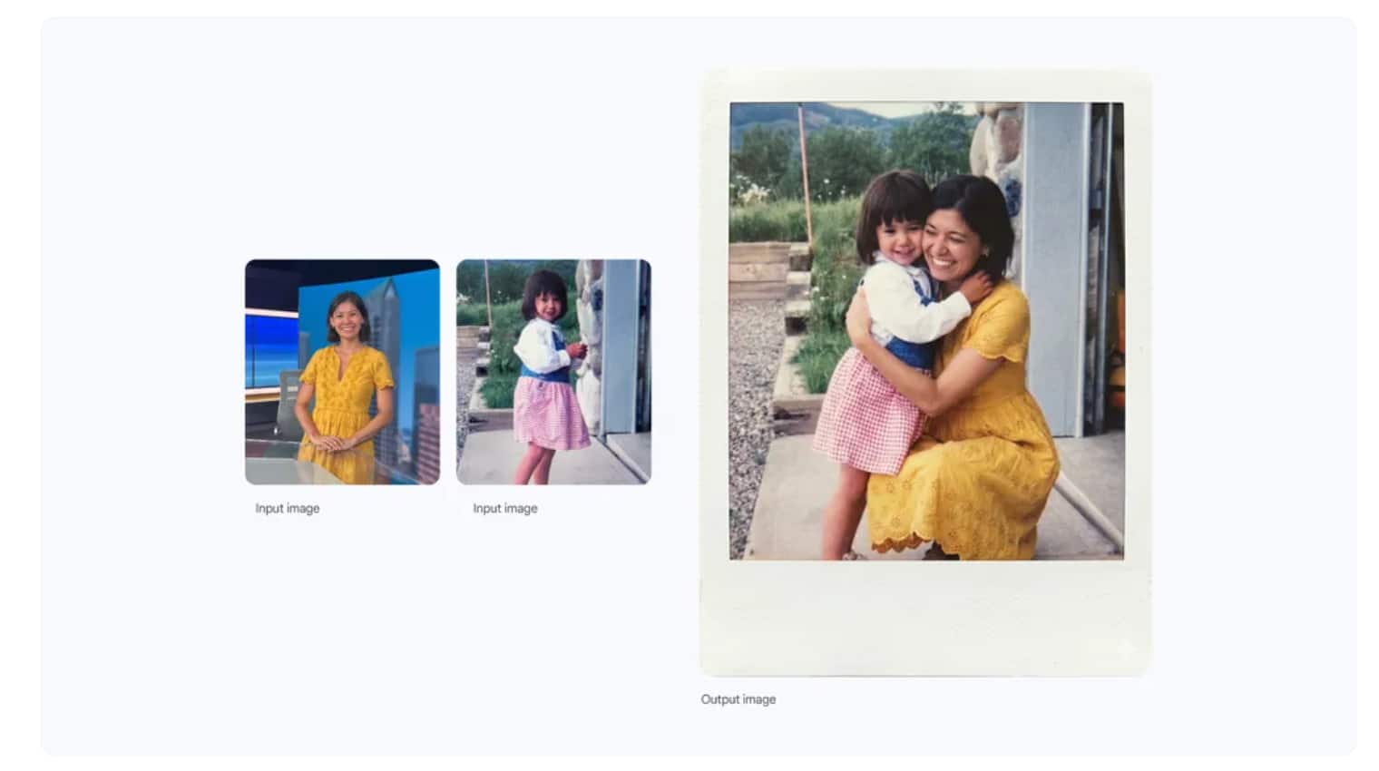 Editing photos with your younger self A deeply personal trend involved blending childhood photos with present-day images. People used Nano Banana to create scenes where they appeared alongside their younger selves, often hugging or standing together. The key request was consistency, with users asking the AI to preserve facial features while creating a believable shared moment.