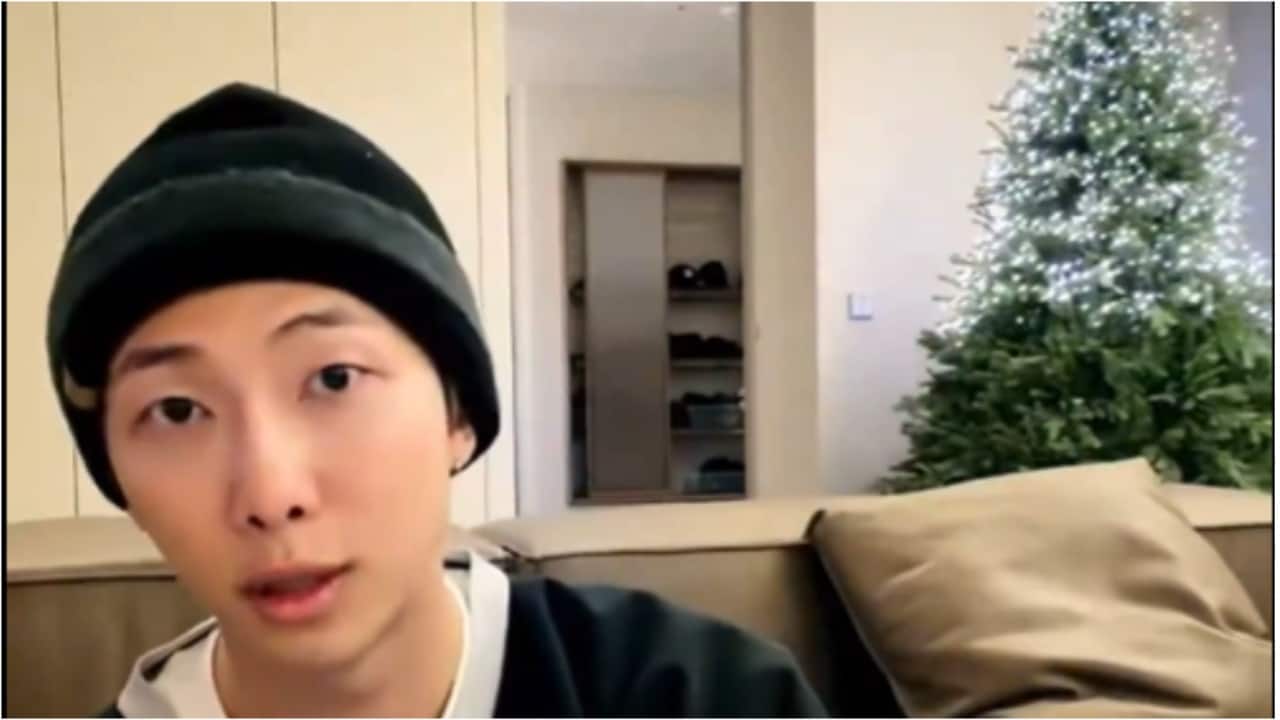 BTS' RM’s Christmas tree mishap goes viral after WeVerse Live; fans say, 'This could only happen to Namjoon'