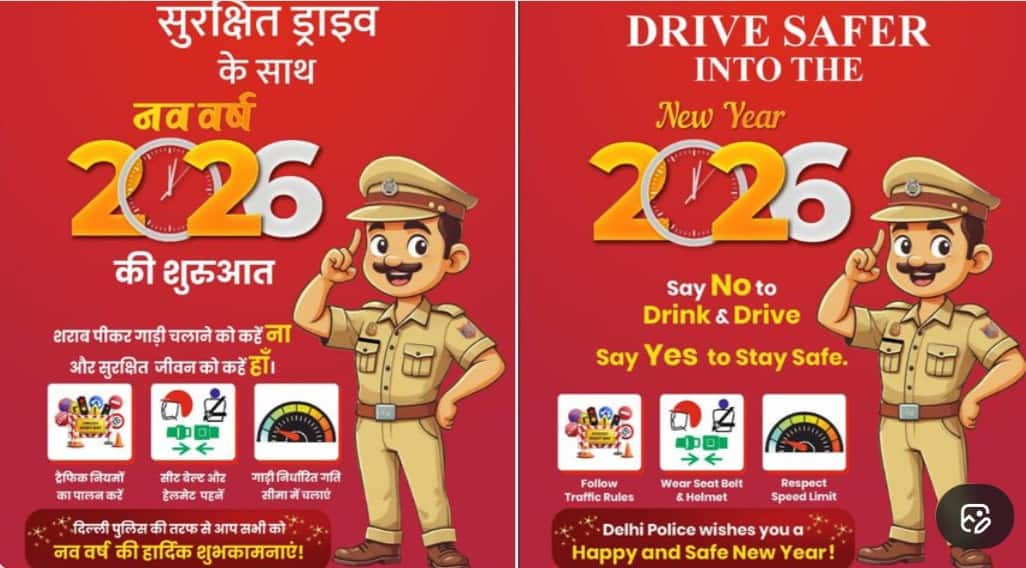 Check these Delhi traffic restrictions before planning your New Year 2026 party