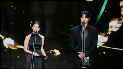 IU And Byeon Woo Seok make their first MBC Appearance together 