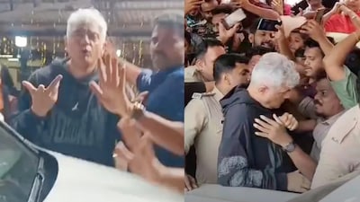 Ajith Kumar gets mobbed