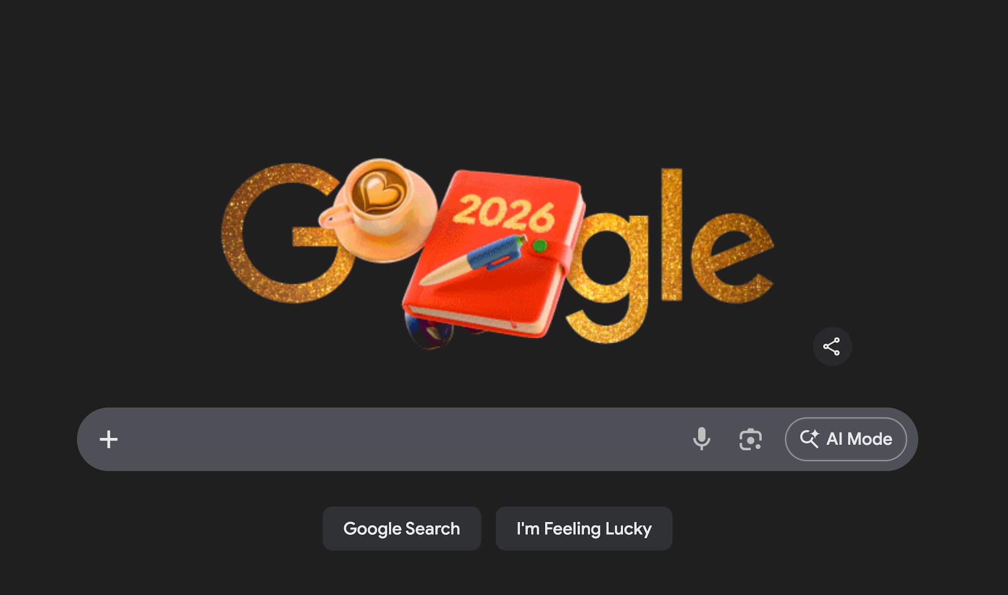 Google celebrates 2026’s first day with New Year Doodle and interactive search
