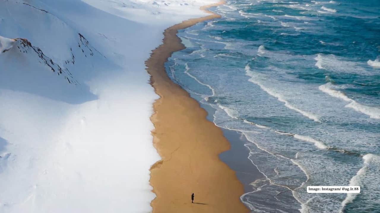 Discover Japan’s winter beaches, a rare sight of snow, sand and sea