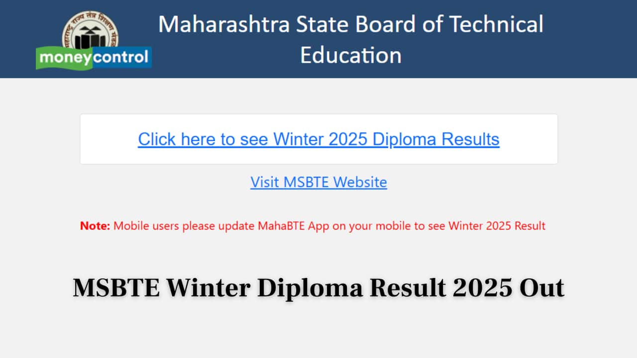MSBTE Winter Diploma Result 2025 Released @result.msbte.ac.in; Direct link here