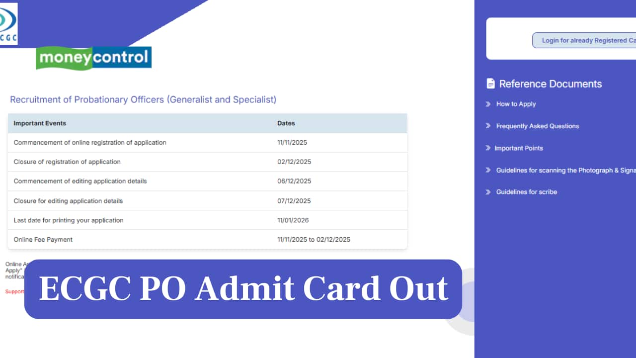 ECGC PO Admit Card Released at ecgc.in, Link to Download Here