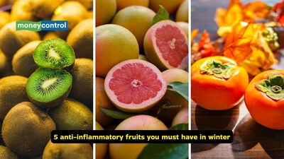 Best anti-inflammatory fruits for winter: Add kiwi, grapefruit, persimmon and others to your fruit diet in winter (Images: Canva)
