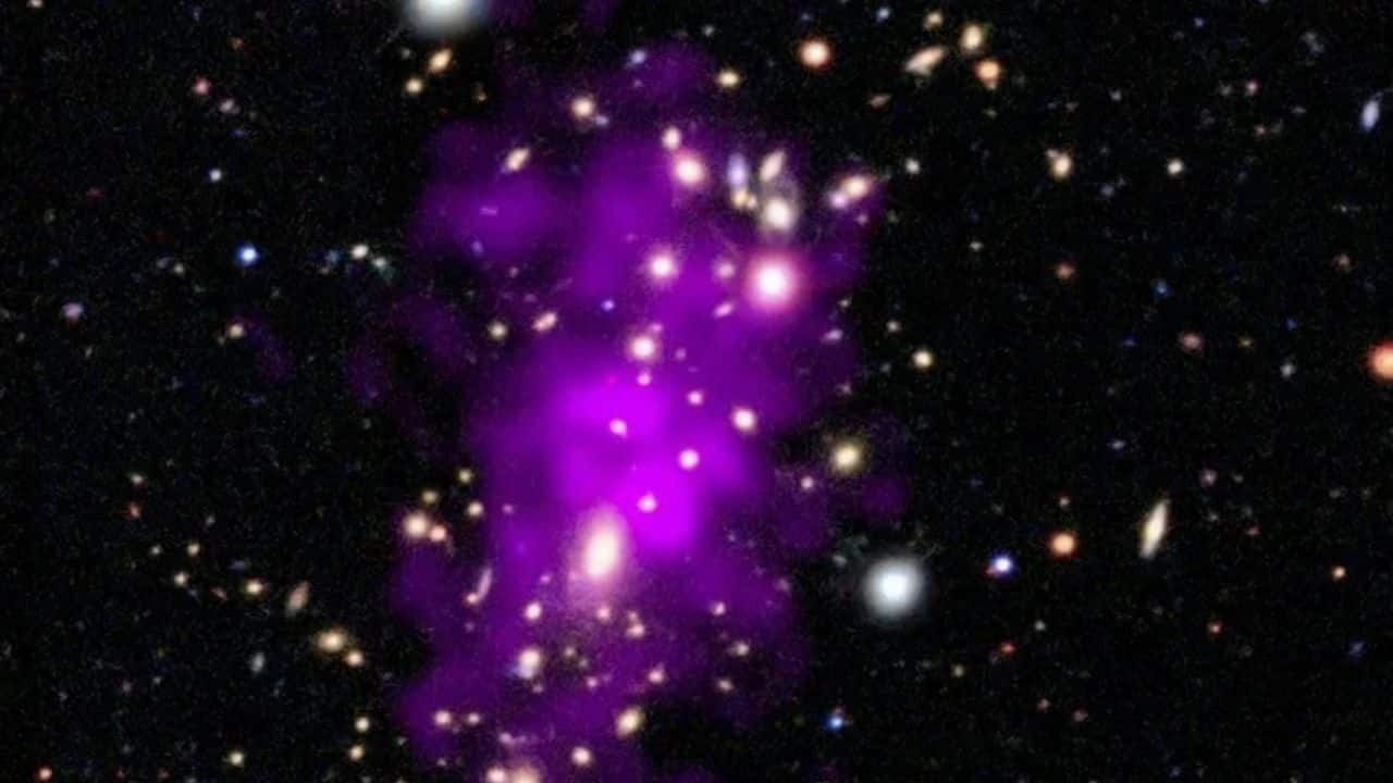 NASA’s Chandra reveals the “Champagne Cluster,” where galaxies collide in a cosmic toast