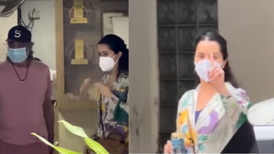 Shraddha Kapoor and Shakti Kapoor during hospital visit