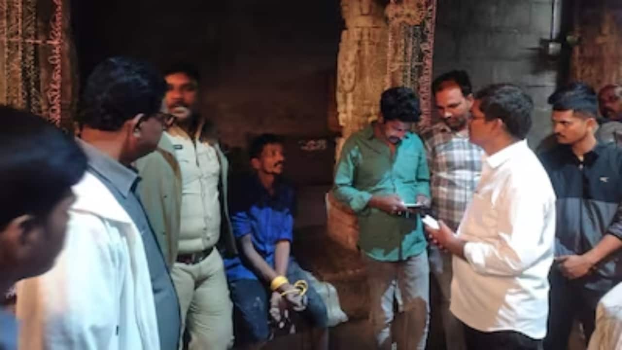 3-hour drama at Tirupati’s Govindarajaswamy Temple as drunk man climbs gopuram, demands alcohol