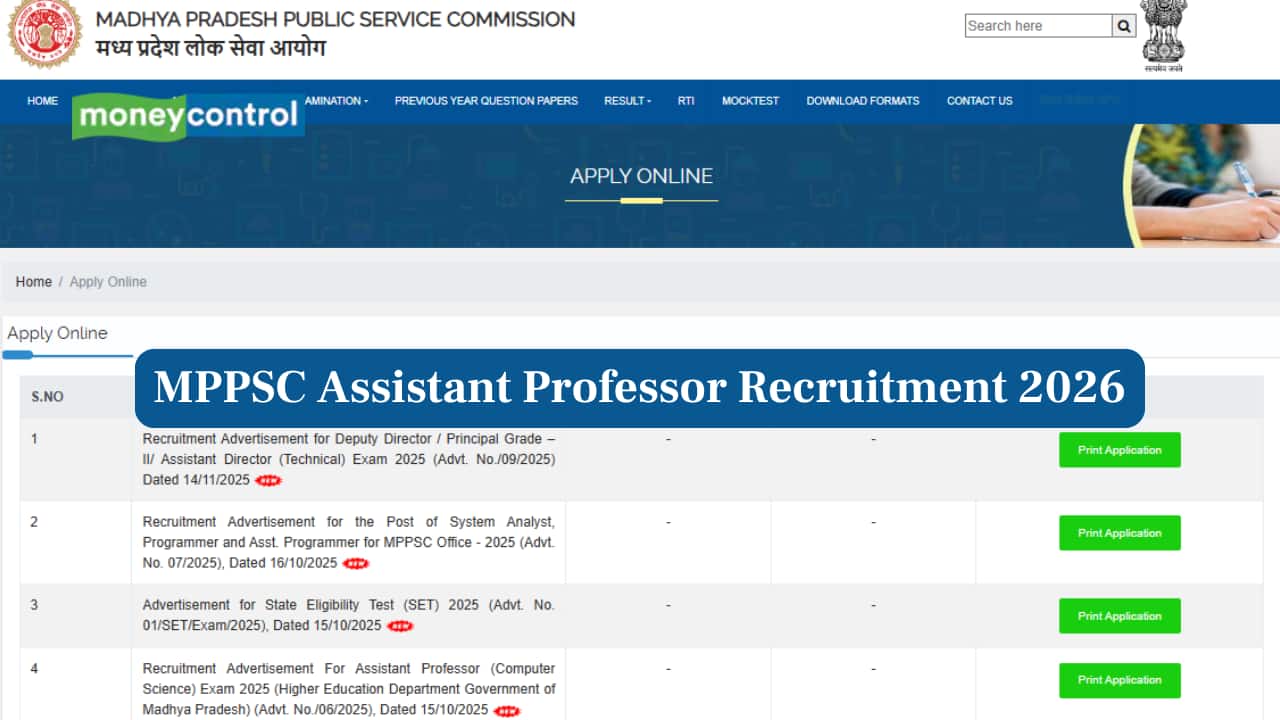 MPPSC Assistant Professor Recruitment 2026: Registration Begins for 949 Vacancies, Direct Link Here