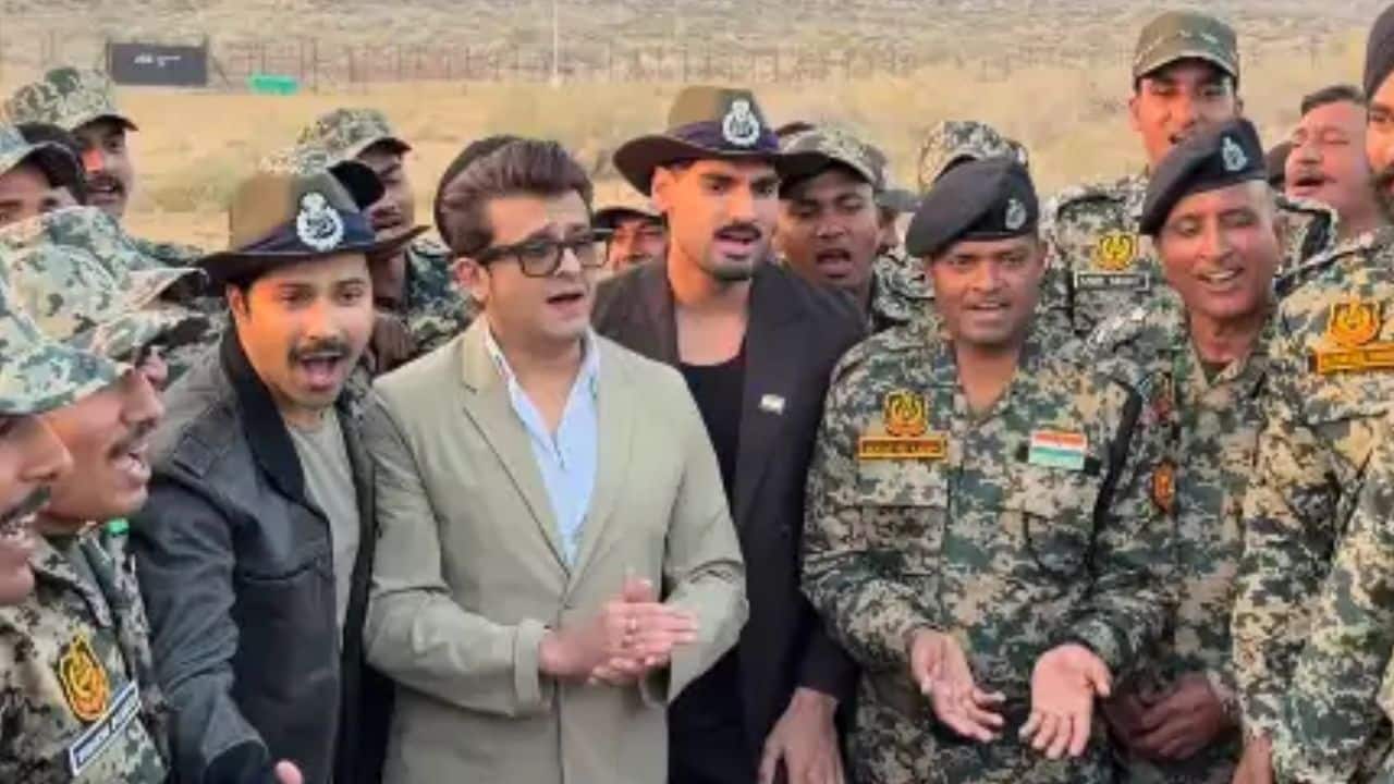 Varun Dhawan, Sonu Nigam, and Ahan Shetty sing ‘Ghar Kab Aaoge’ at the Border, Sunil Shetty reacts